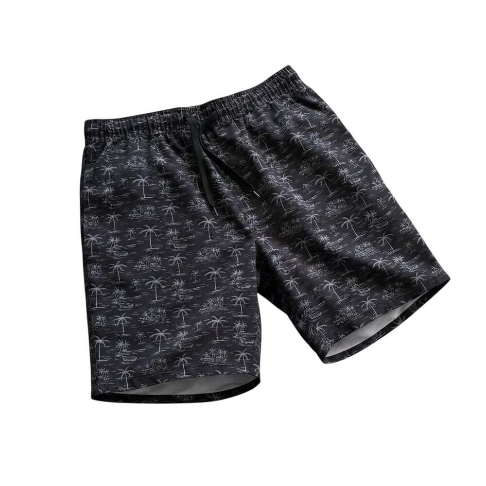 MBX Premium Goods Palm Tree Print Swim Trunks Size L